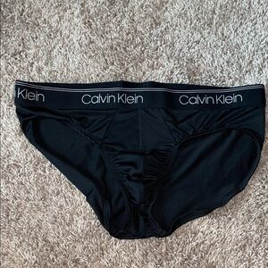 Gently worn Calvin Klein Black Logo micro briefs size large